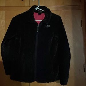 The North Face girls black coat L 14/16
